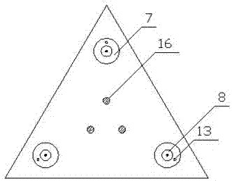 Fractured rock mass subgrade triangle anchoring anti-uplift pressing shifting foundation and construction method thereof