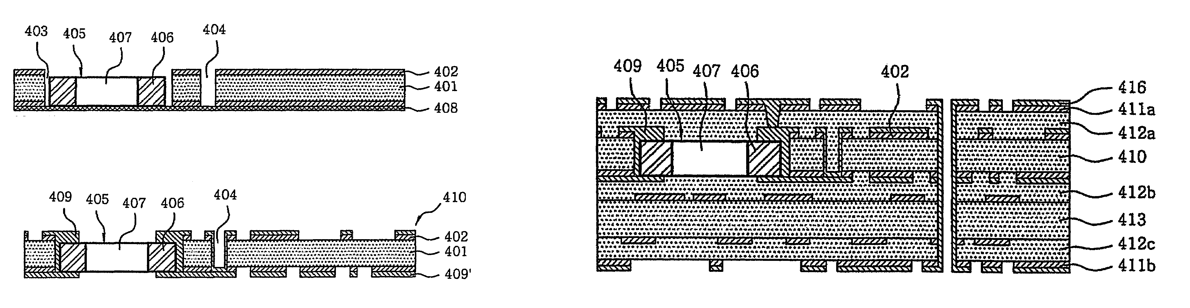 Printed circuit board including embedded chips and method of fabricating the same using plating