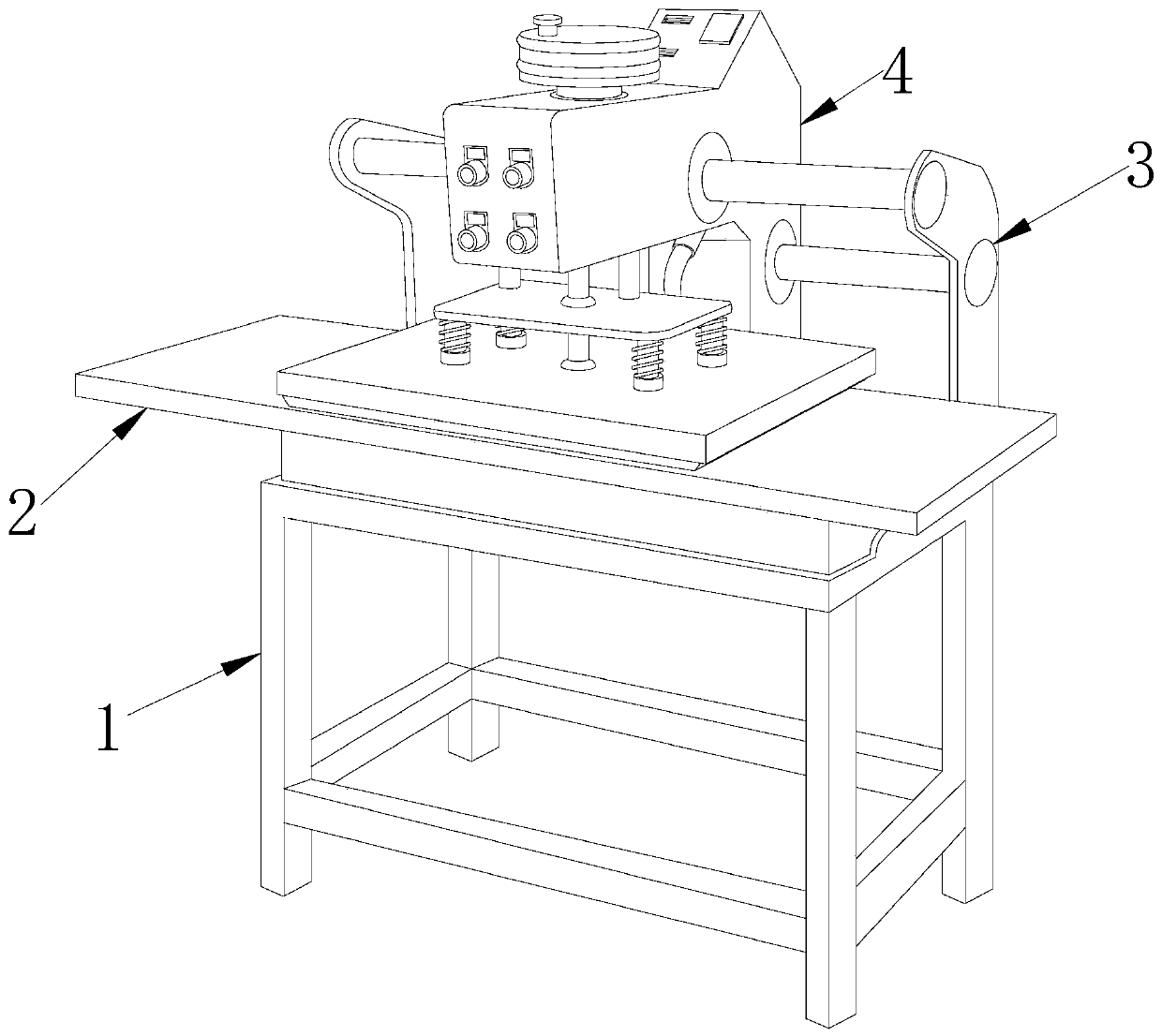 Cloth ironing machine for textile field