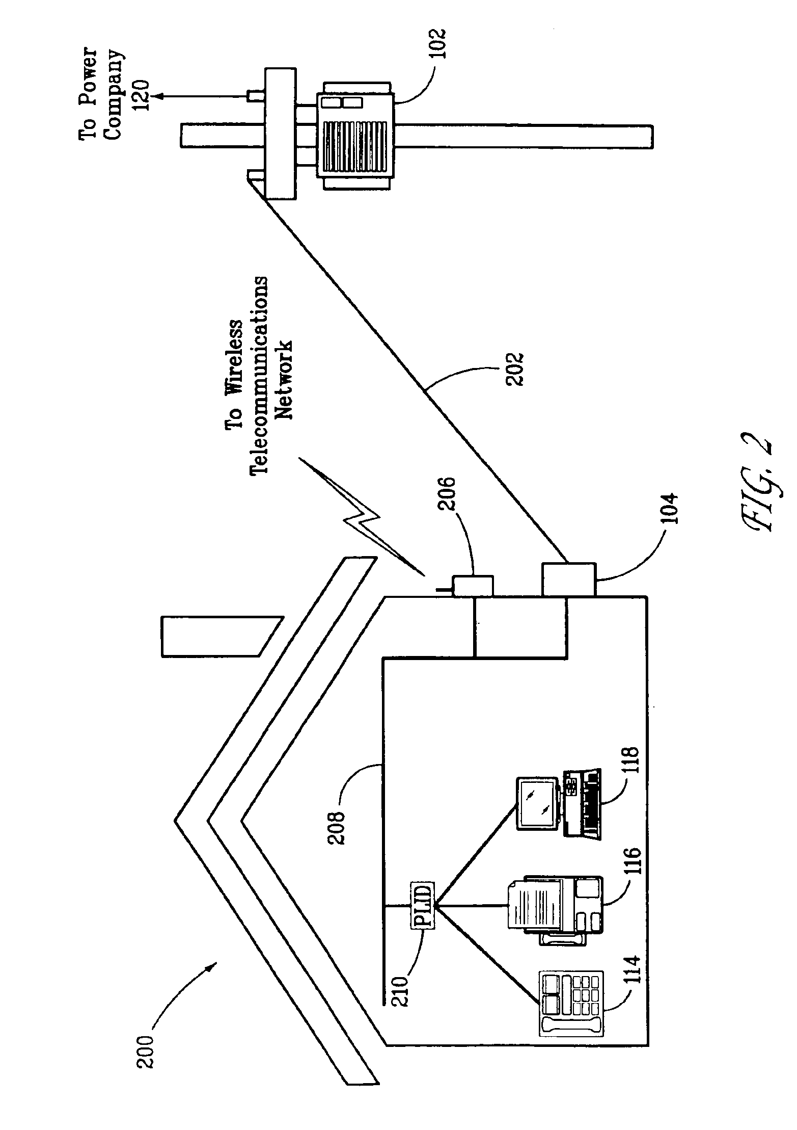 Non-intrusive coupling to shielded power cable