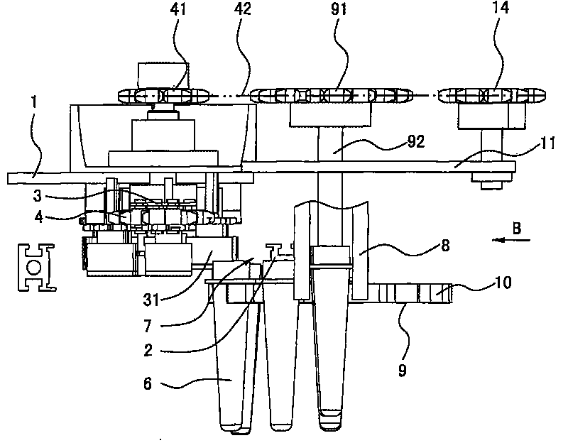 Plastic bottle pipe heater feed delivering device