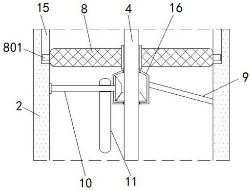 Soil temporary storage device for soil pollution diagnosis and capable of avoiding caking