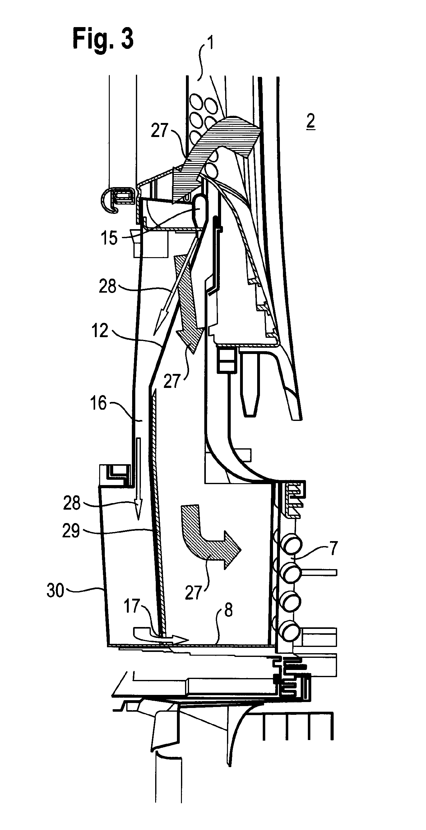 Dryer having a lint filter and a cleaning device