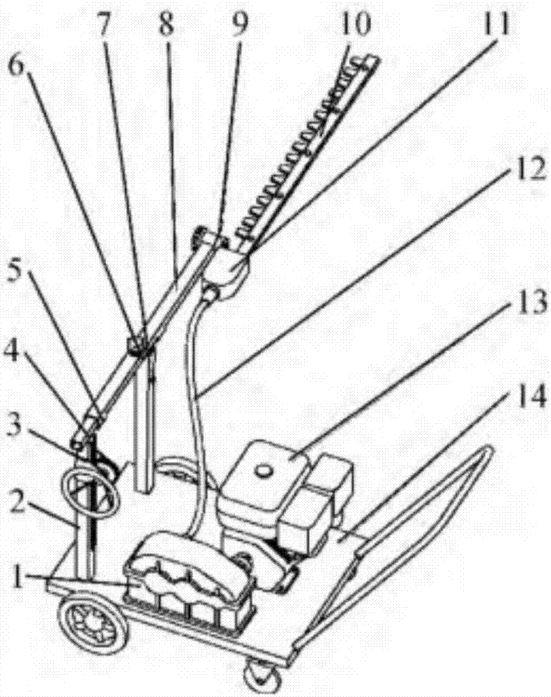 Garden shrub trimming device