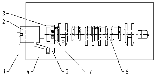 Detection device for rotation torque of hot assembly gear