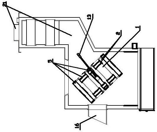 Rotatable component of incineration hearth of cooking and heating furnace