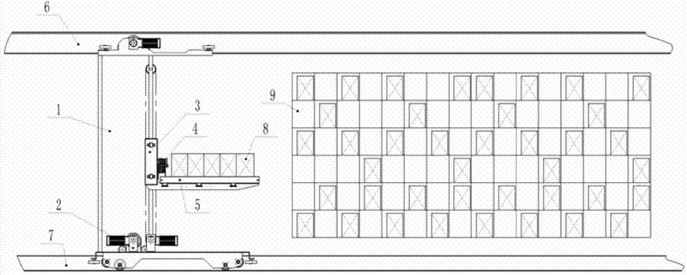 High-speed stacking machine for light material boxes