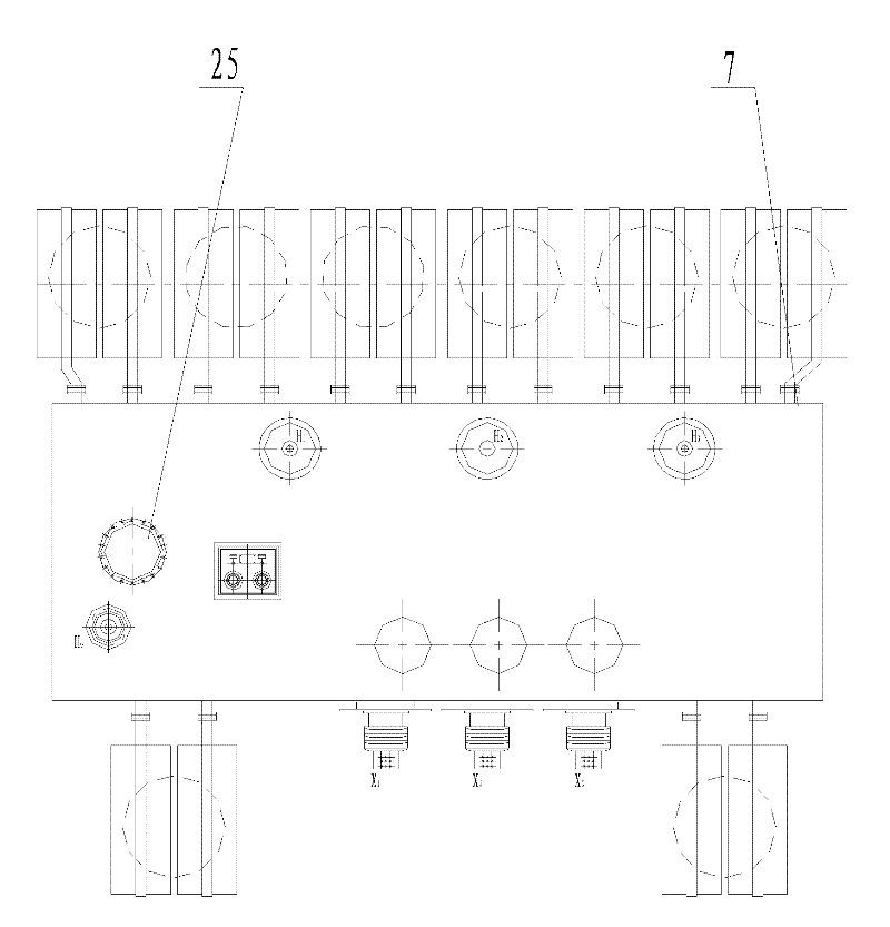 Transformer for realizing voltage change through changeover of leads