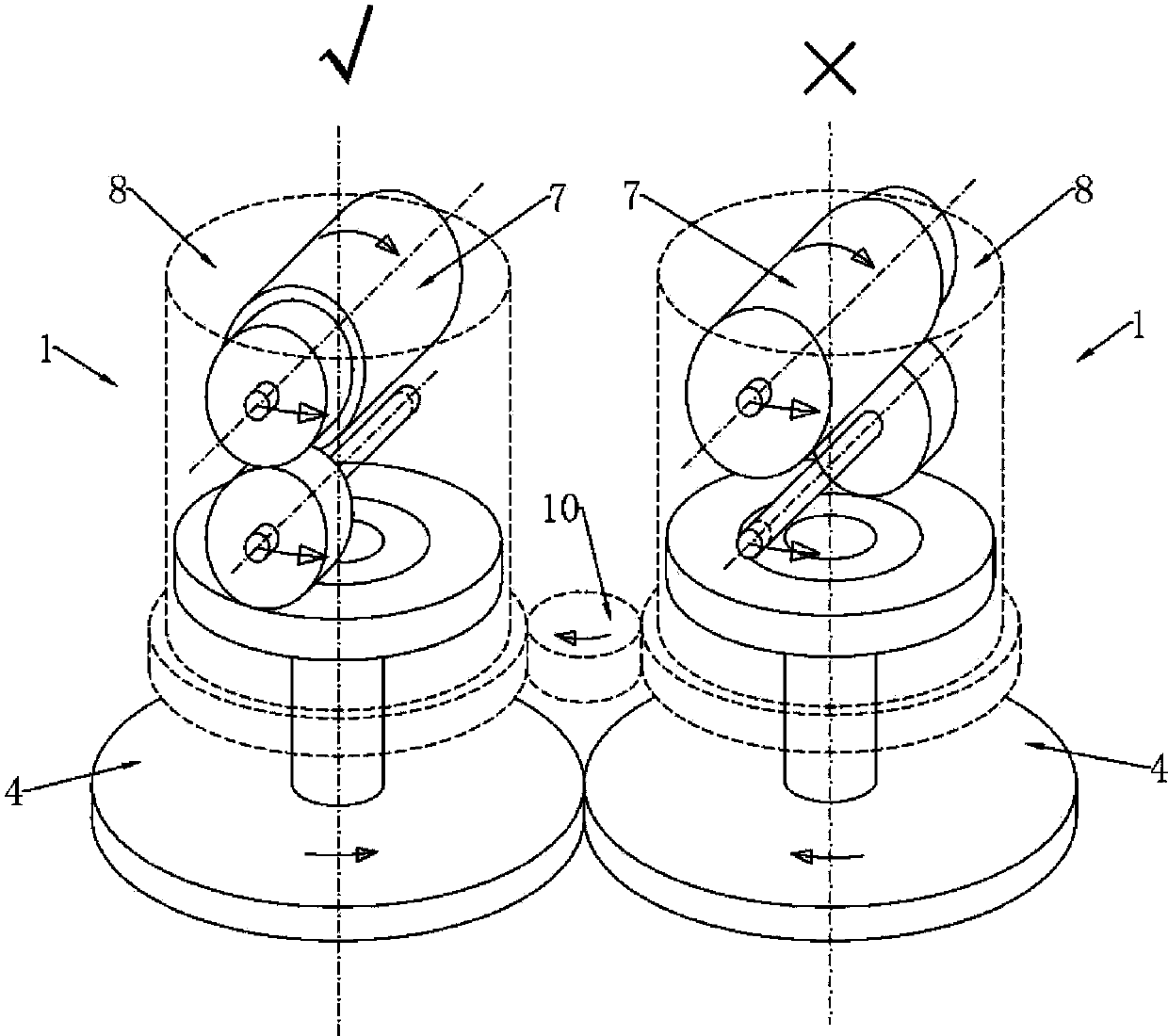 Column-element array type omnidirectional treadmill