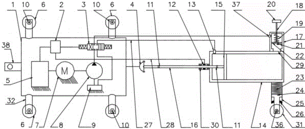 Pipeline detector dragging device