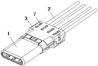 Penetrating type connector combination