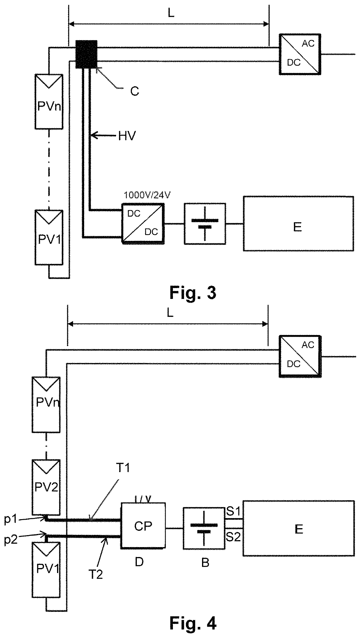 Installation for powering auxiliary equipment in electrical energy generation plants