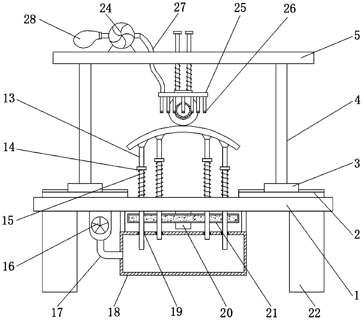 Arc-shaped panel polishing device for machining of electromechanical equipment