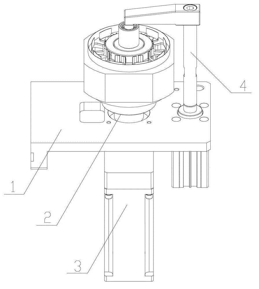 Stator clamping workbench used for pushing in insulation paper in stator