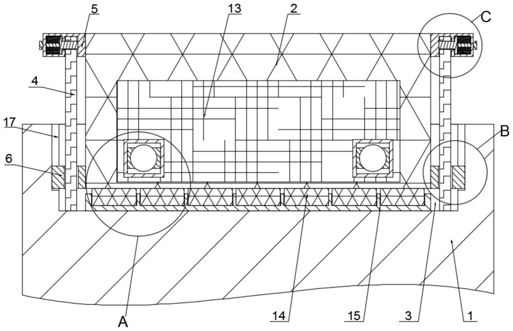 A plug-in chip installation structure for walkie-talkie