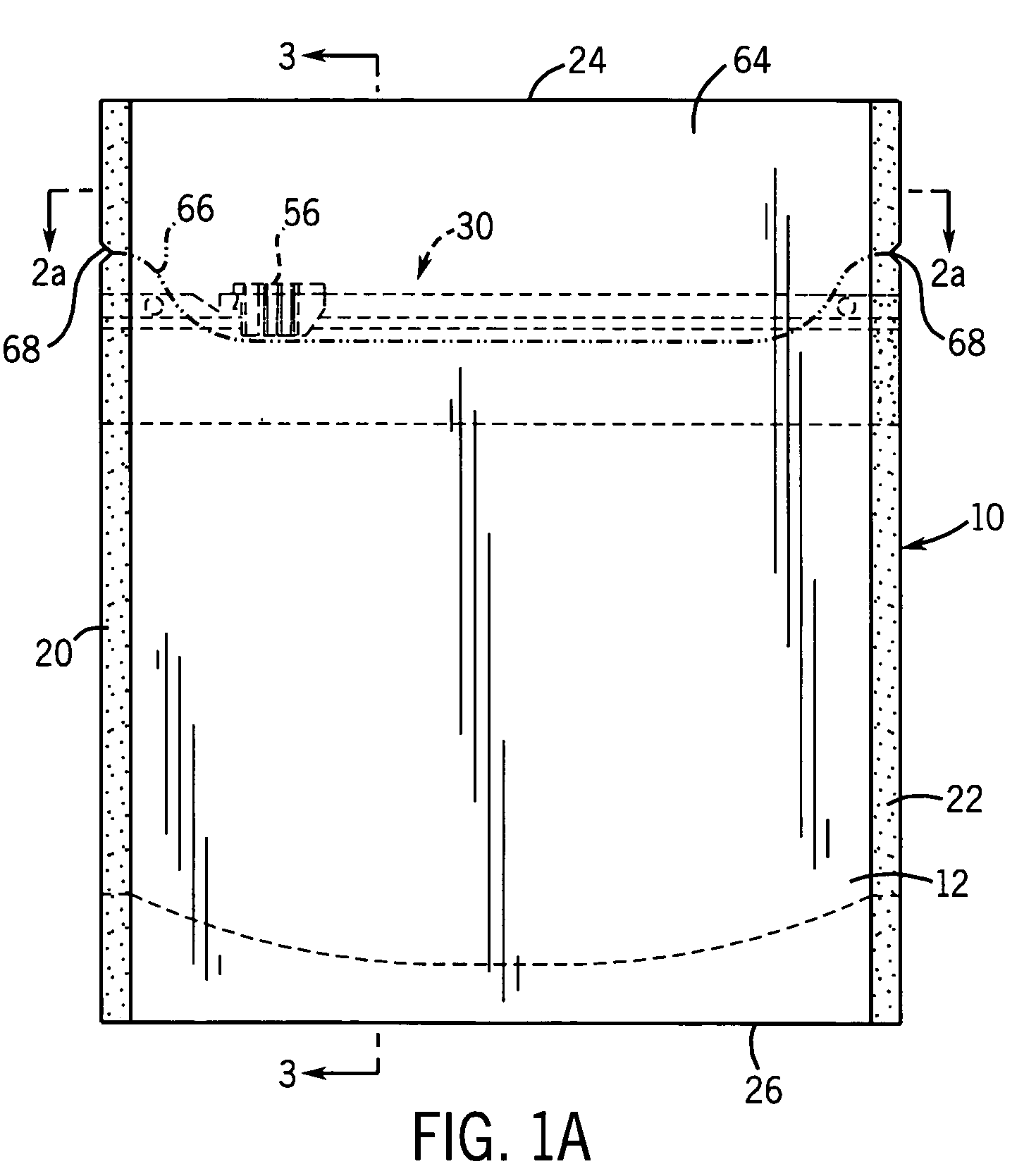 Top filled reclosable package with separate membrane and method for forming and filling the same