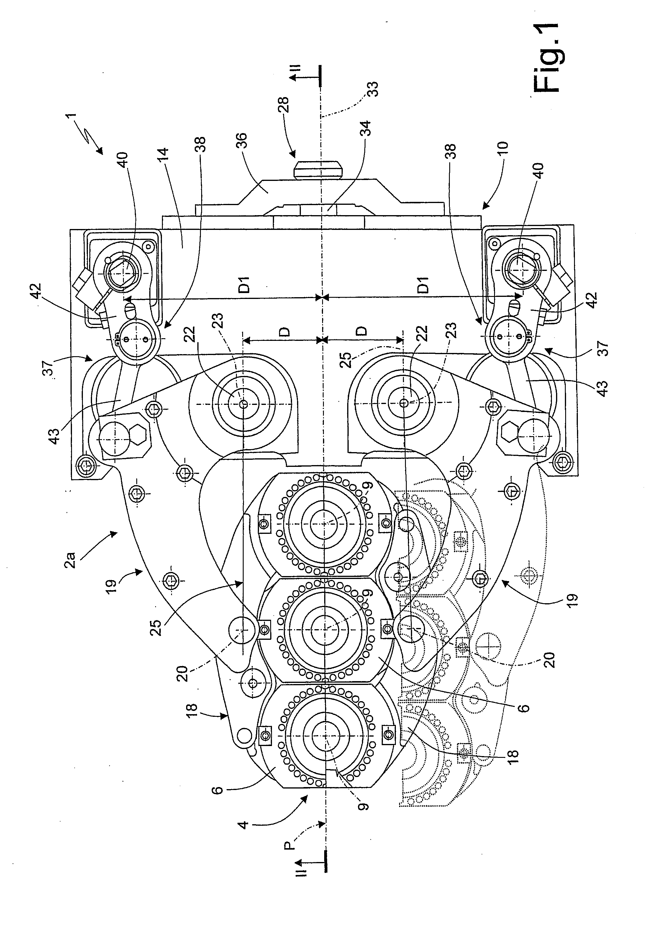 Glassware forming machine molds opening/closing device