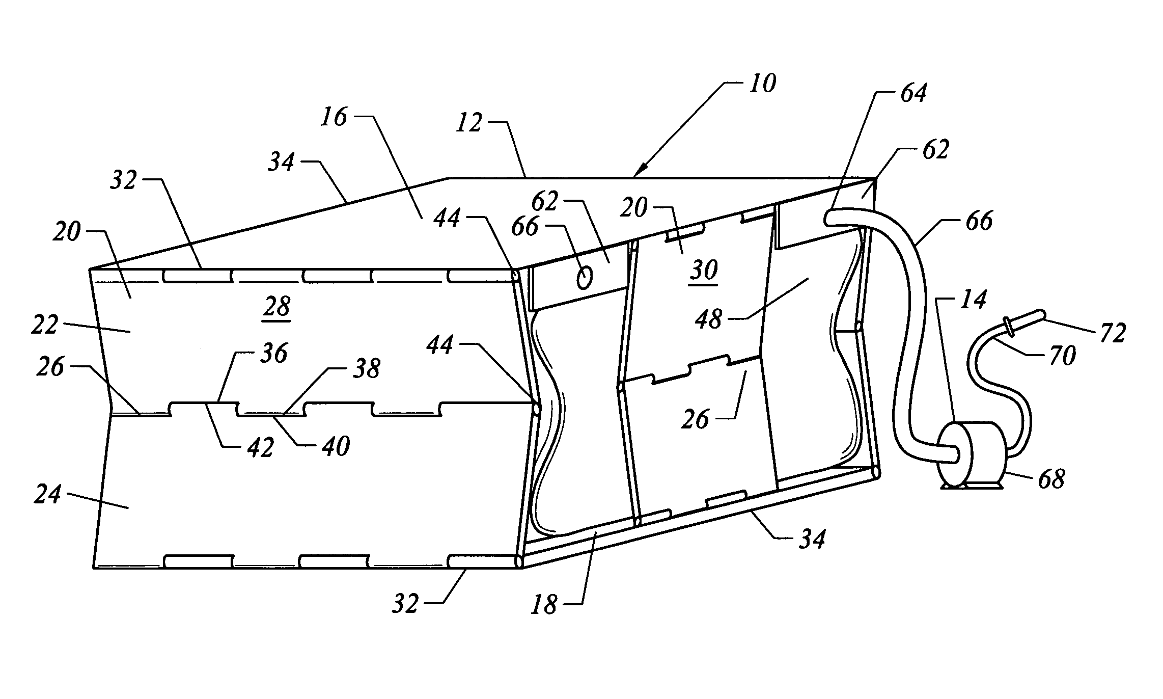 Pneumatic lift device