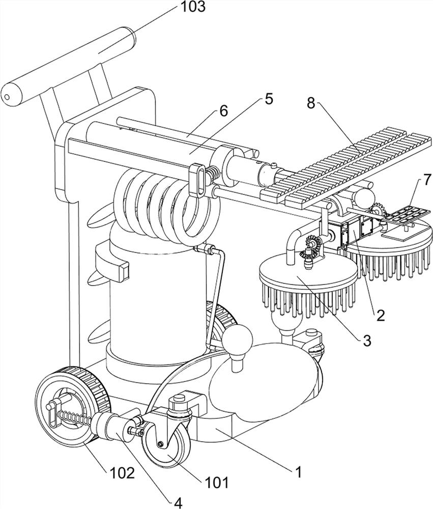 Energy-saving and environment-friendly solar photovoltaic panel cleaning device