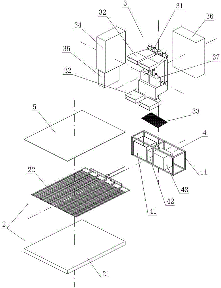 A geothermal floor test device