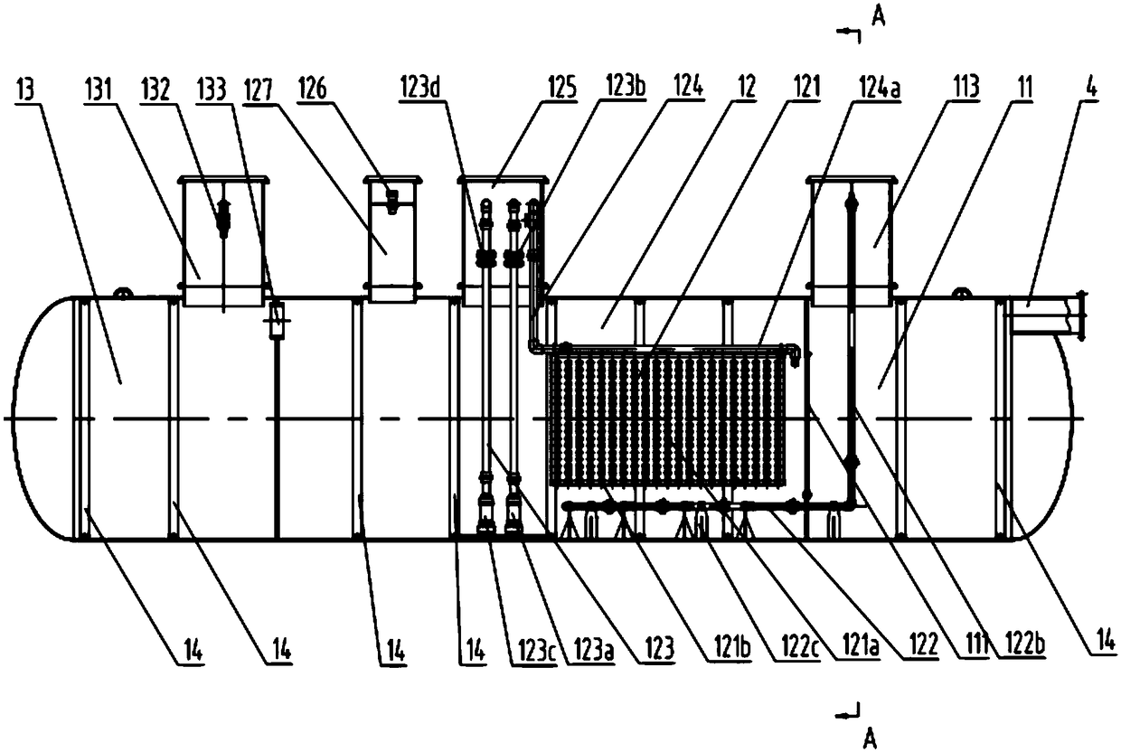 Biological membrane multistage reaction equipment