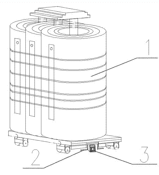 Method of positioning transformer in frequency converter cabinet