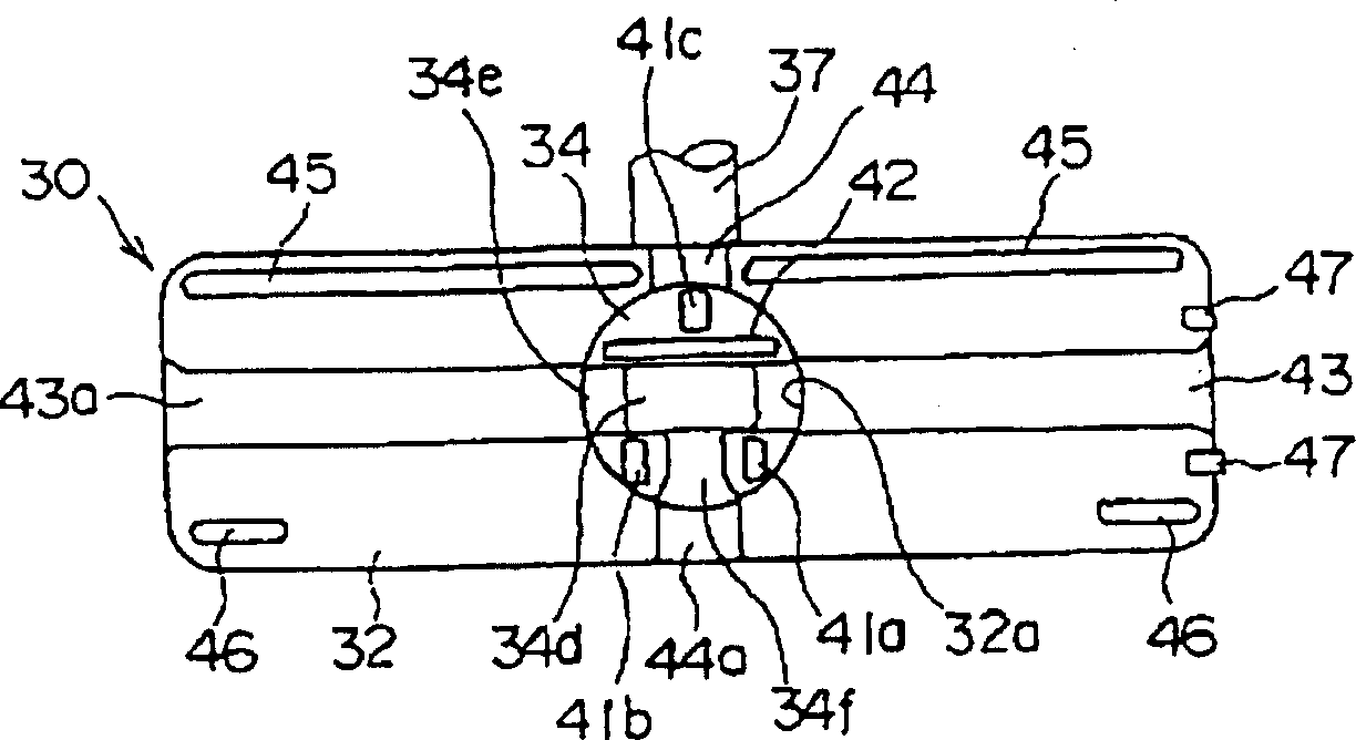 Ground suction nozzle of electric sweeping appts.