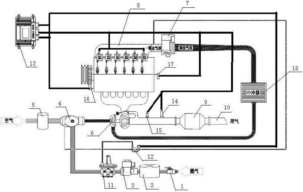 Energy-saving gas engine