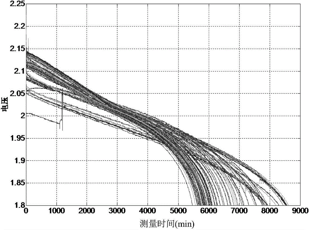 Rapid detection method for battery life