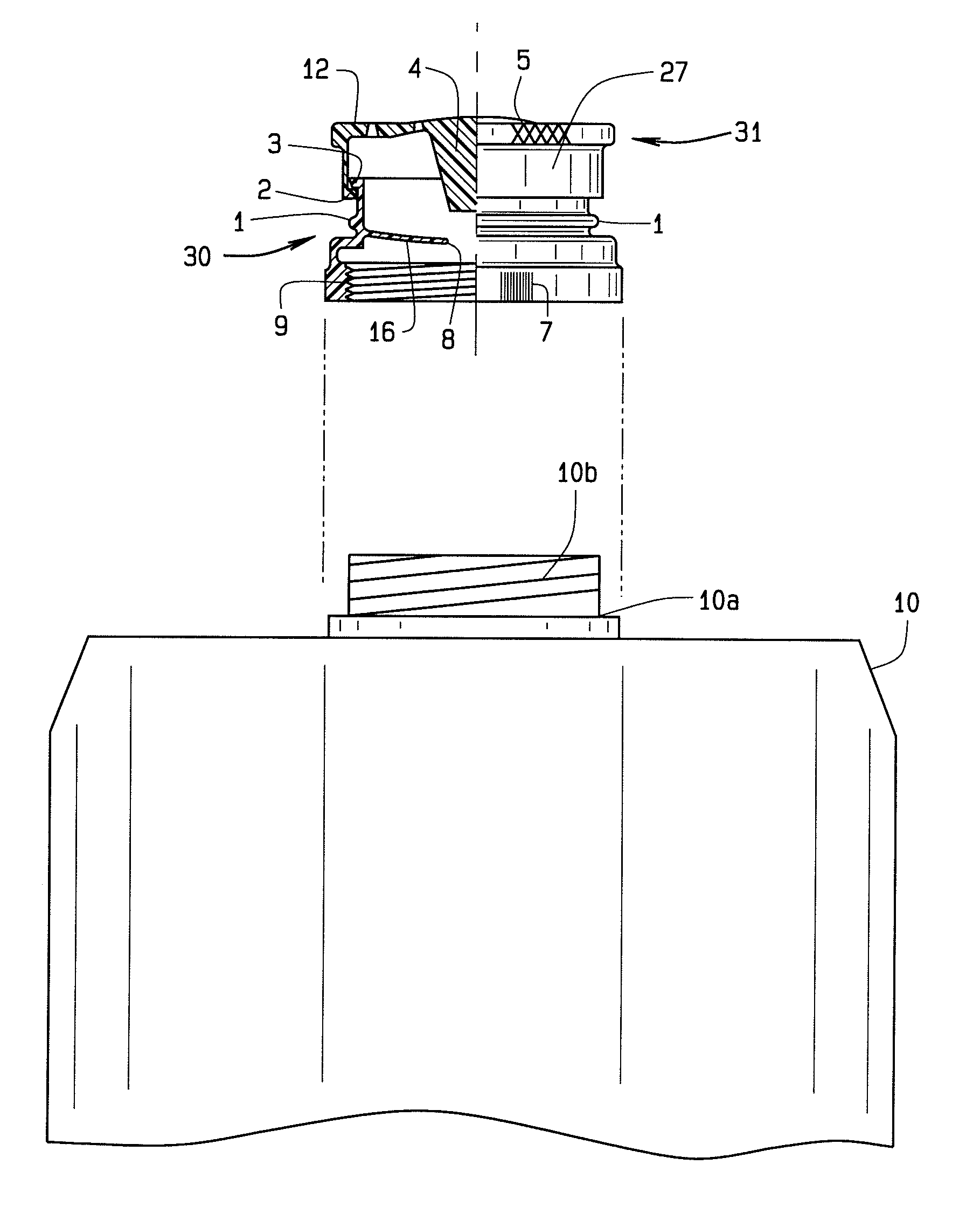 Flow limiting bottle cap