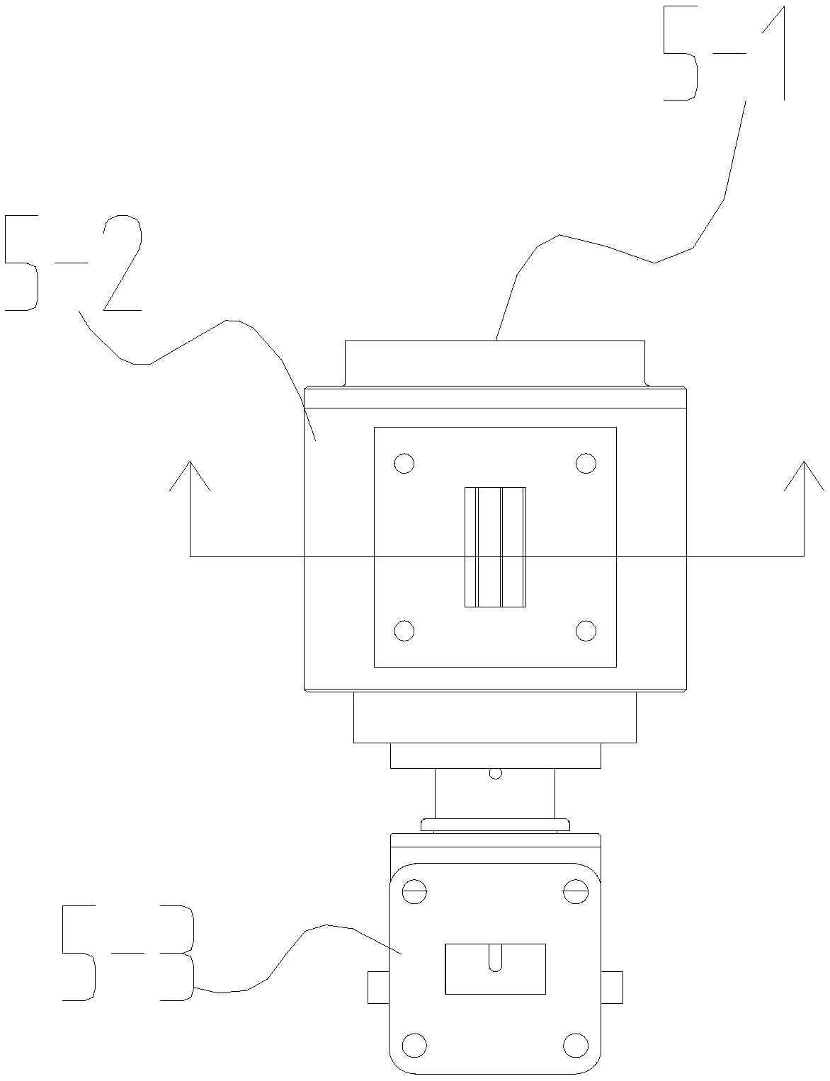 Ku-frequency-band miniaturized polarization rotating mechanism assembly