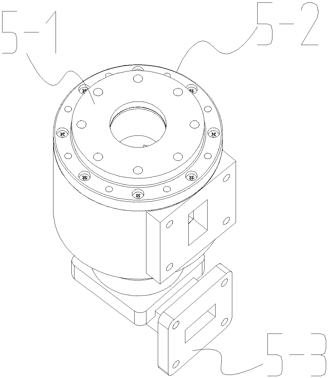 Ku-frequency-band miniaturized polarization rotating mechanism assembly