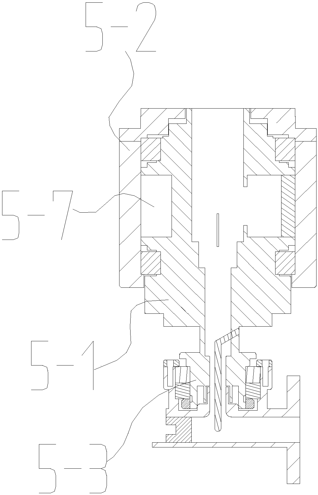 Ku-frequency-band miniaturized polarization rotating mechanism assembly