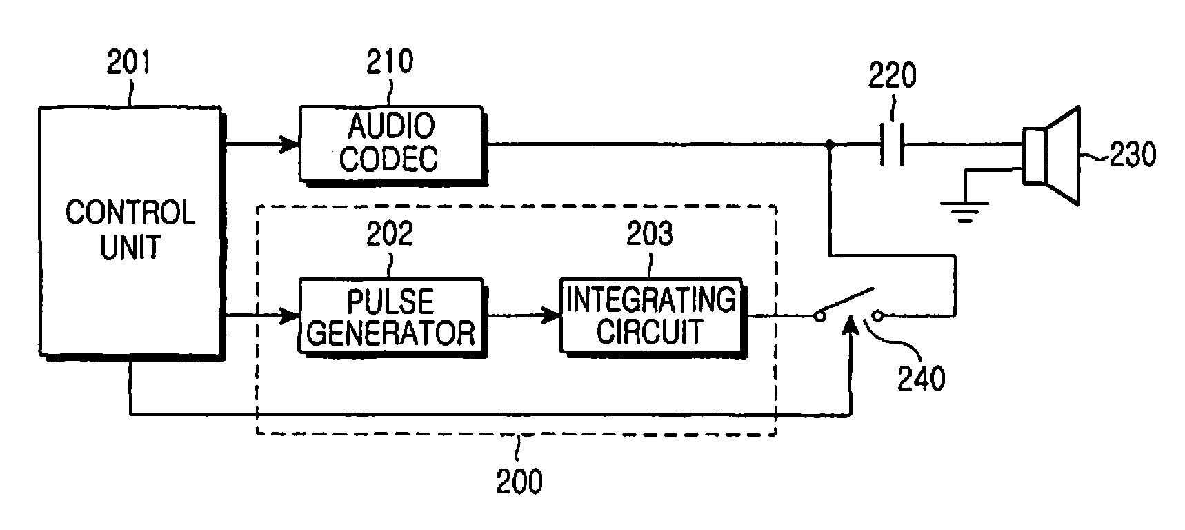 Device for preventing pop noise in an audio output apparatus and method therefor