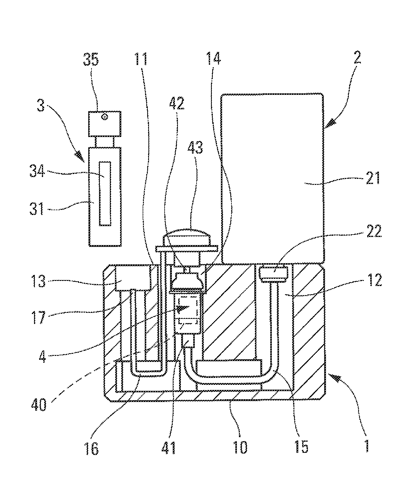 Filling system for filling a travel dispenser