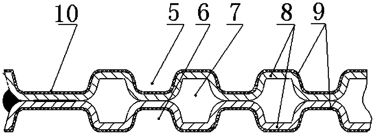 Metal plate single surface and graphite composite bipolar plate and preparation method