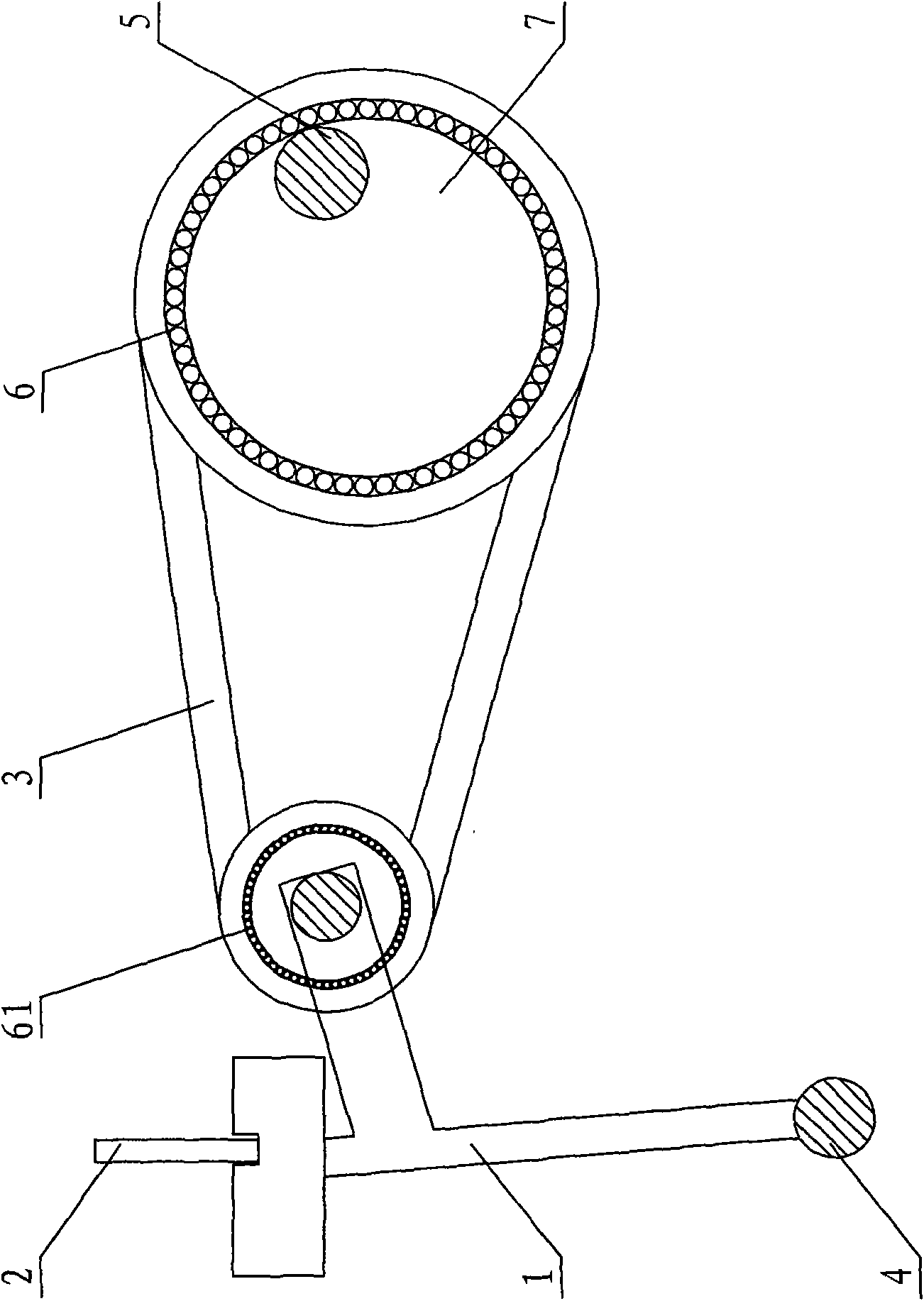 Novel straight-shaft beating-up mechanism