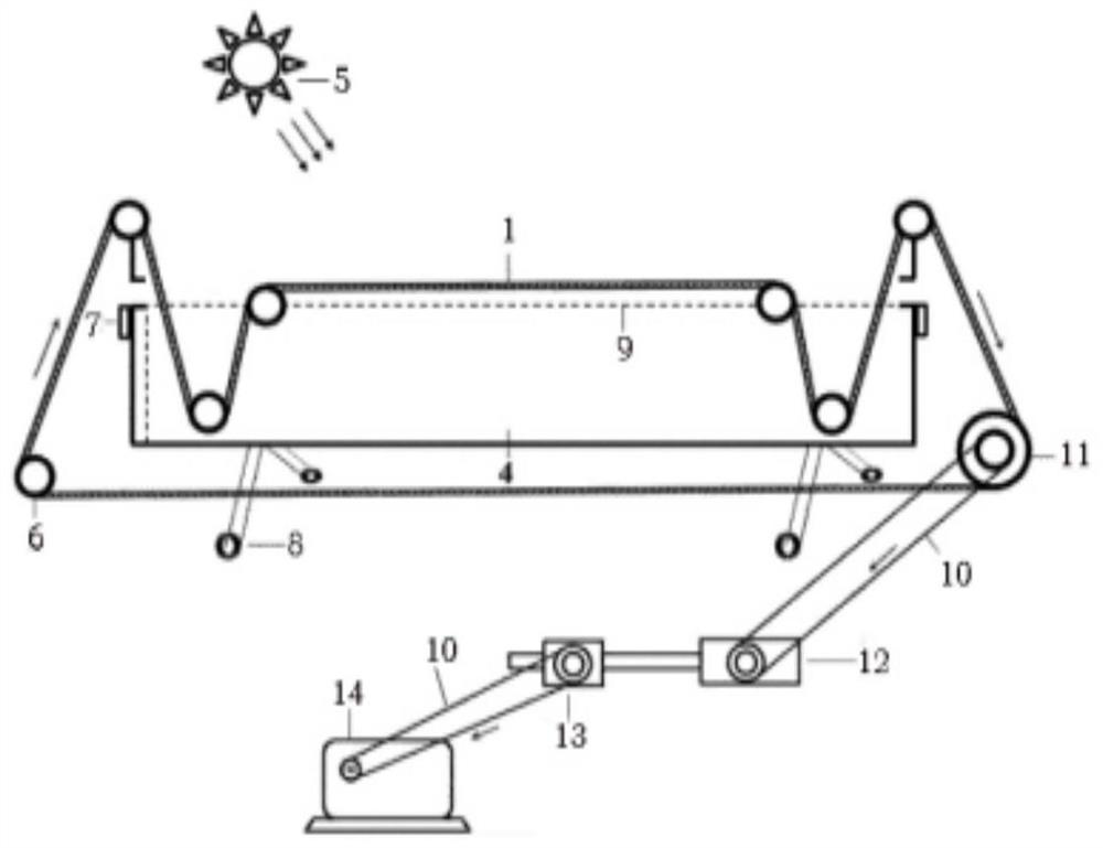 Double-sided photo-thermal conversion material and solar seawater evaporation device constructed by same