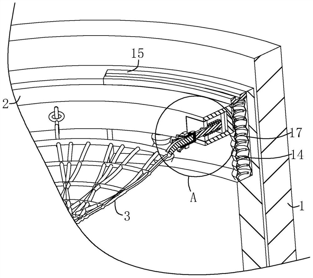 A municipal road manhole with protective device