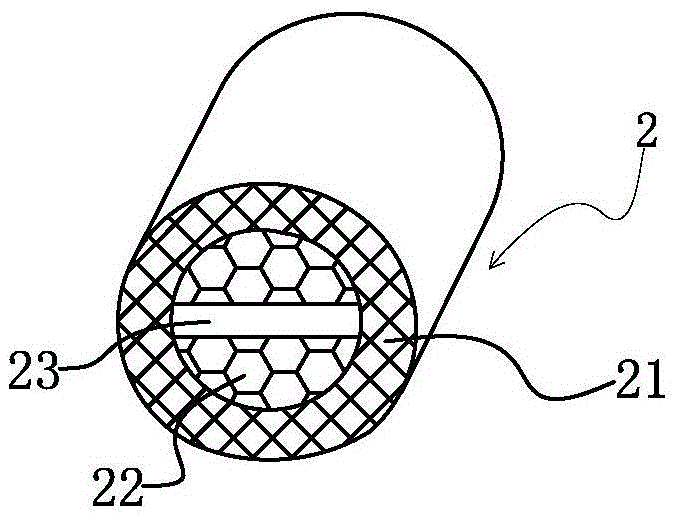 Shock absorbing part and footwear provided with same