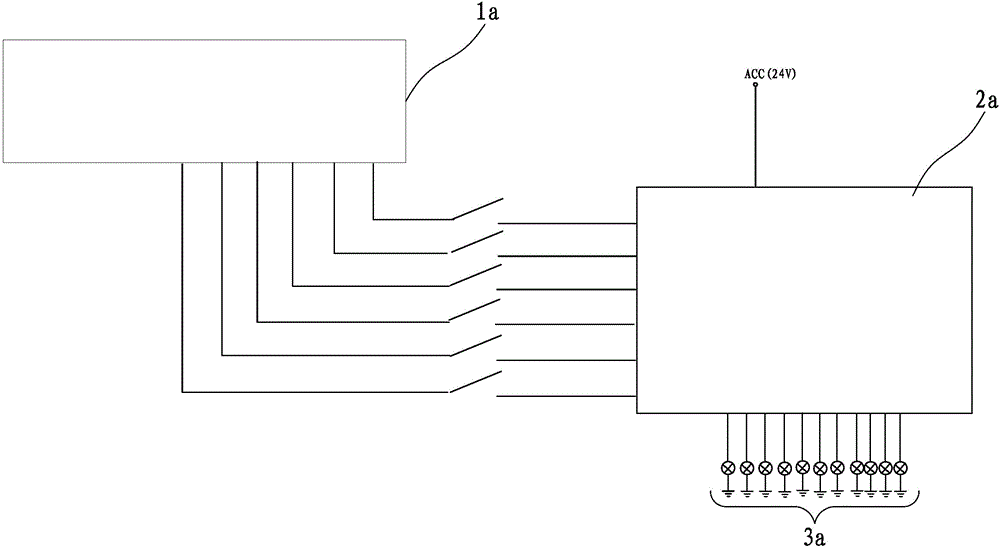 Passenger car front fog lamp, illuminating system comprising same and supplementary lighting control method