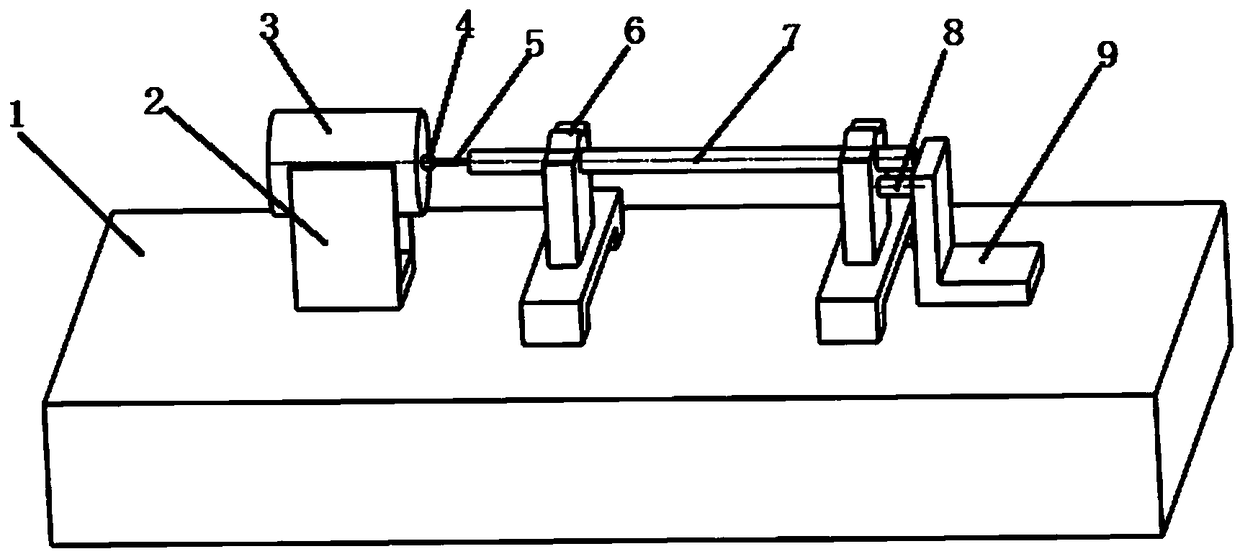 Dynamic calibration method and device for thrust test of pulse detonation engine test bed