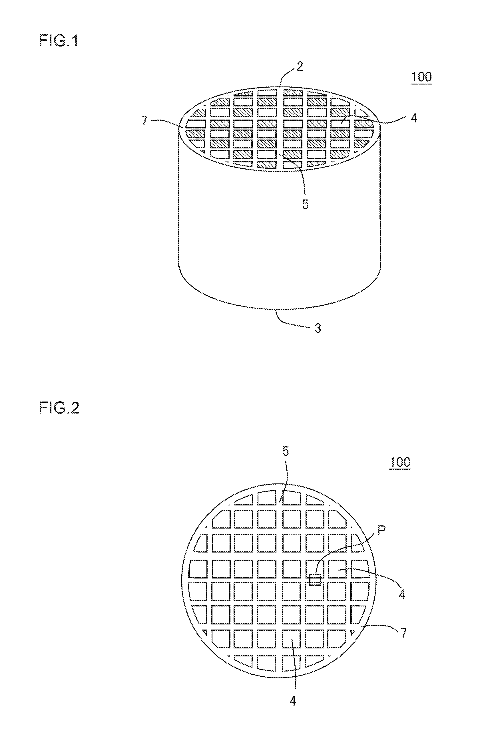 Honeycomb structure and honeycomb catalyst