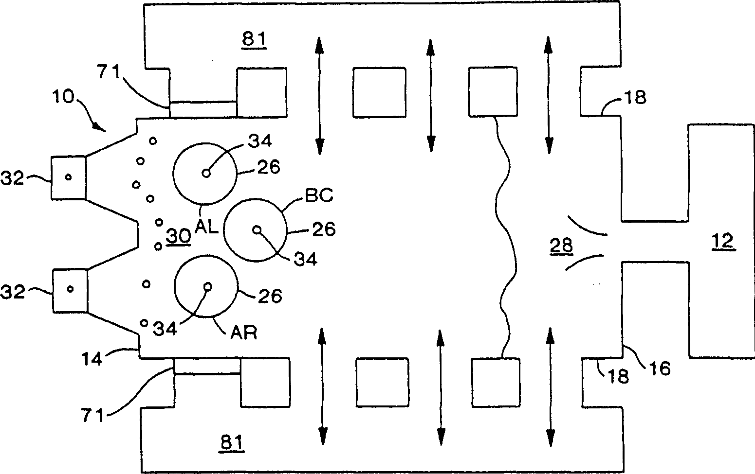 Method for heating glass melting furnace with sectional combustion oxygen fuel burner mounted on the top