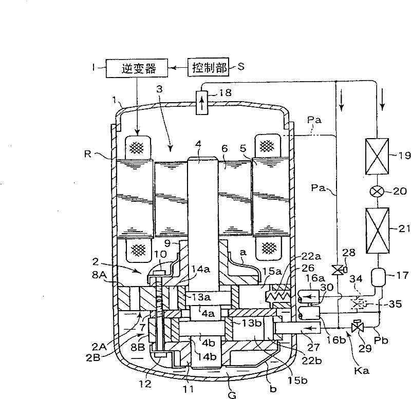 Closed compressor and refrigerating circulation device