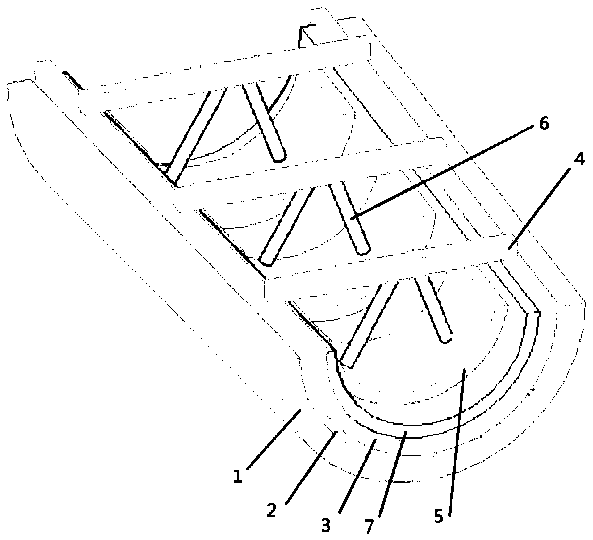 Welding fixture and method of brazing large-scale aluminum alloy curved skin and ribbed skeleton structure