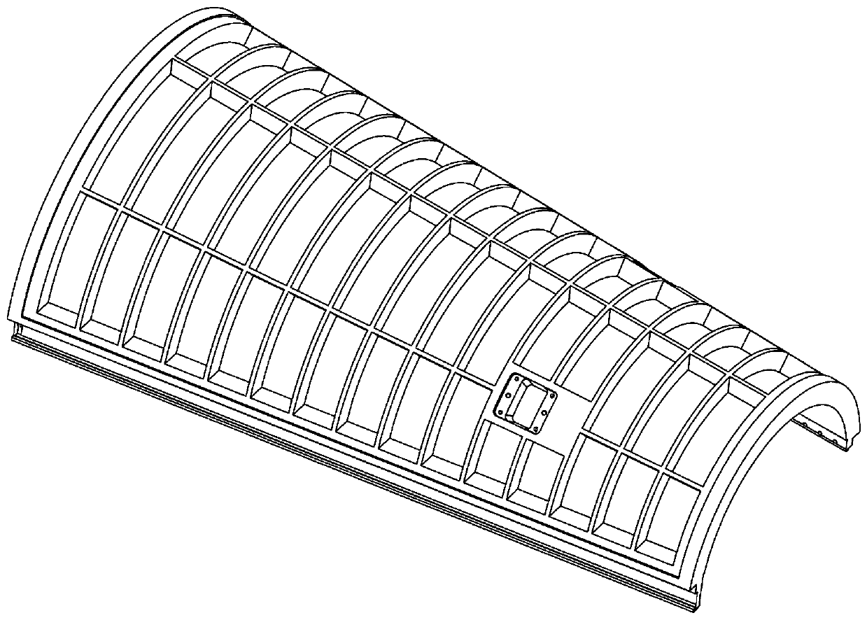 Welding fixture and method of brazing large-scale aluminum alloy curved skin and ribbed skeleton structure