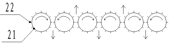 Anaerobic medium-temperature lower suction type pyrolysis device