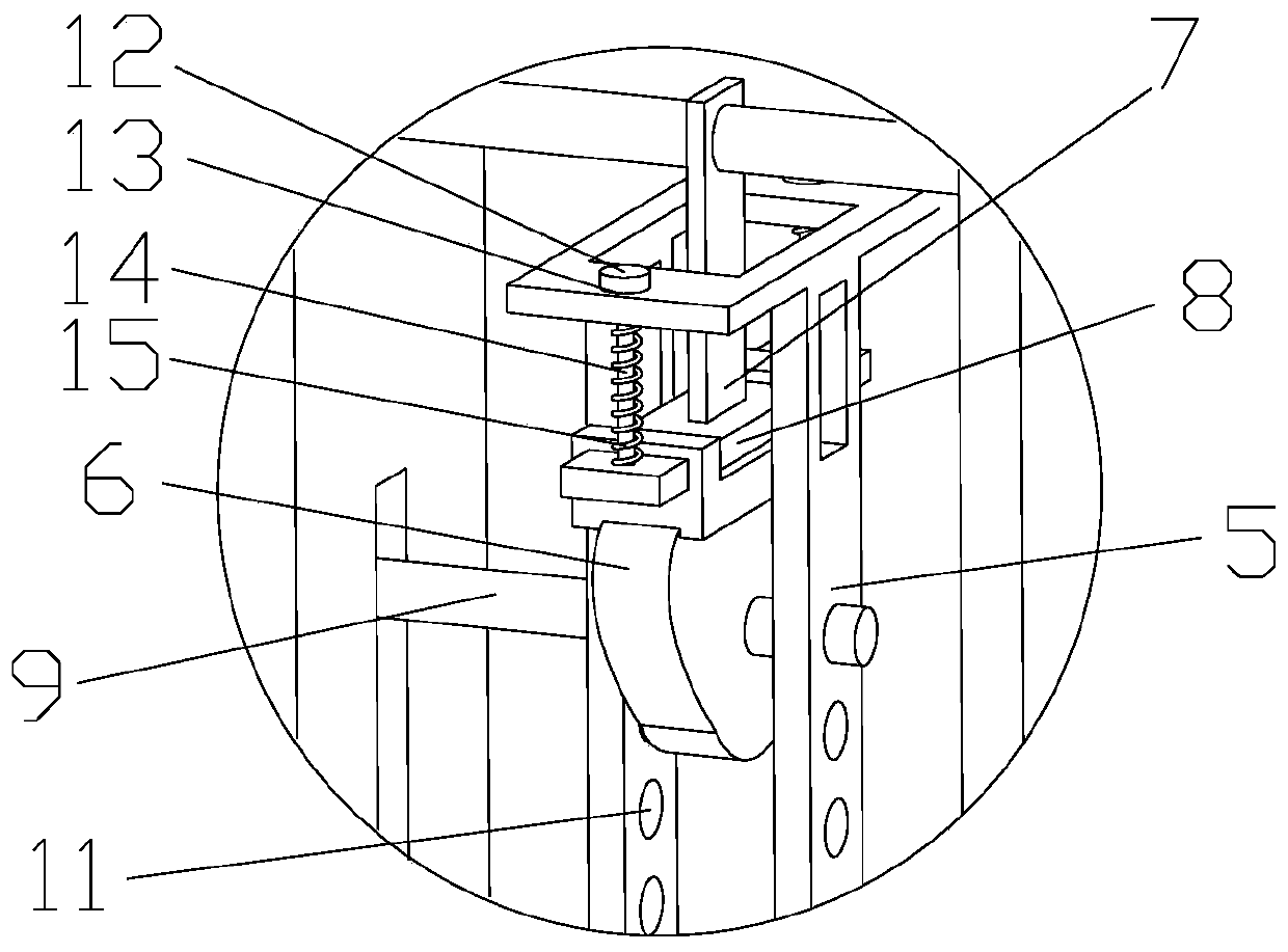 Testing device for bending performance of vascular stents