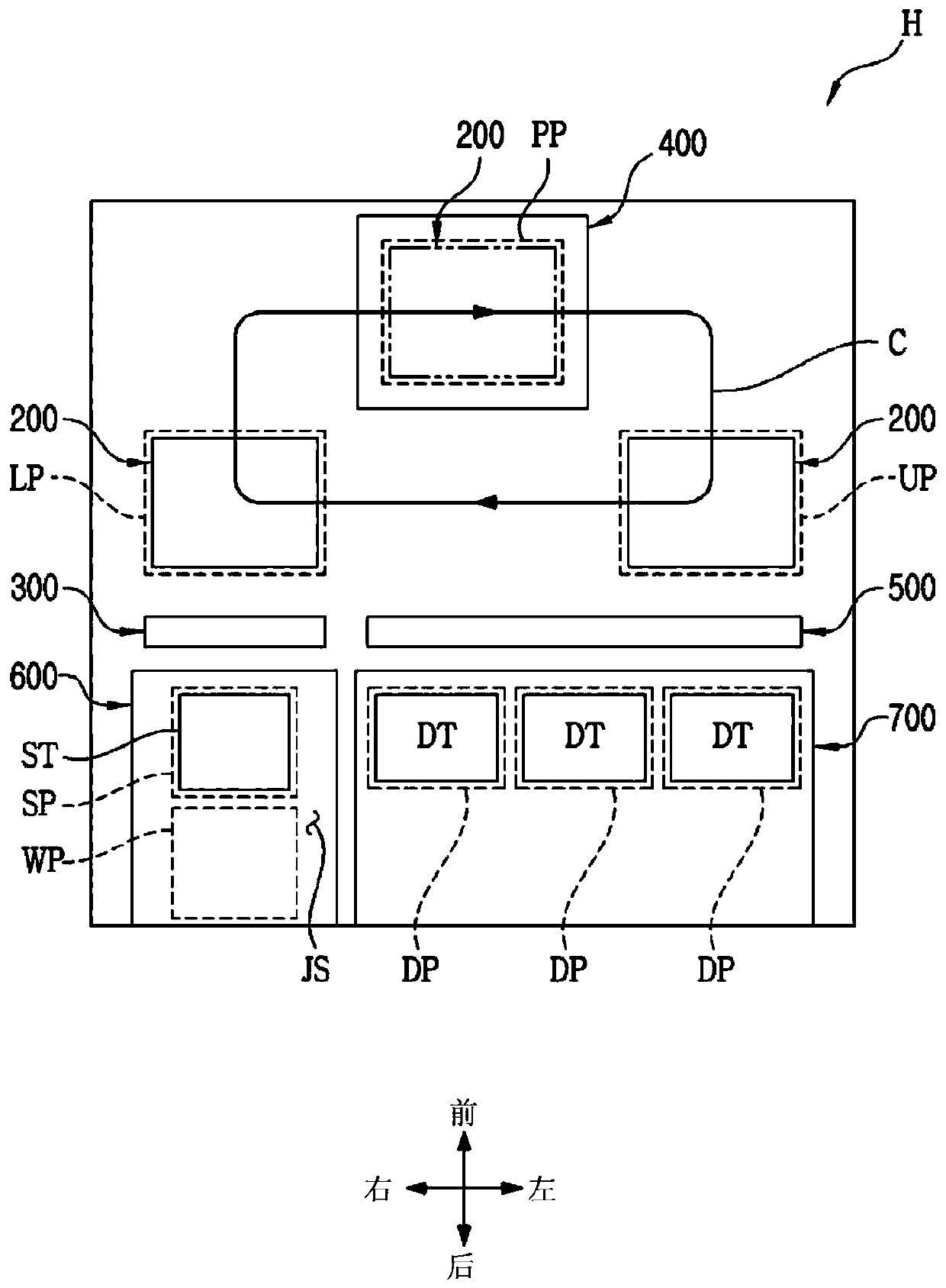 Supply trolley for trays for supplying electronic components and sorting machine for handling electronic components